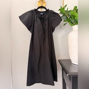 GAP Black Flutter Sleeve Dress